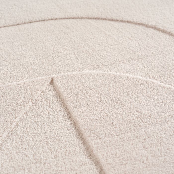 Carpetsale24 Tapis à motif boho 120x170 cm crème, scandinave, lavable, doux, effet 3D, idéal pour salon ou chambre