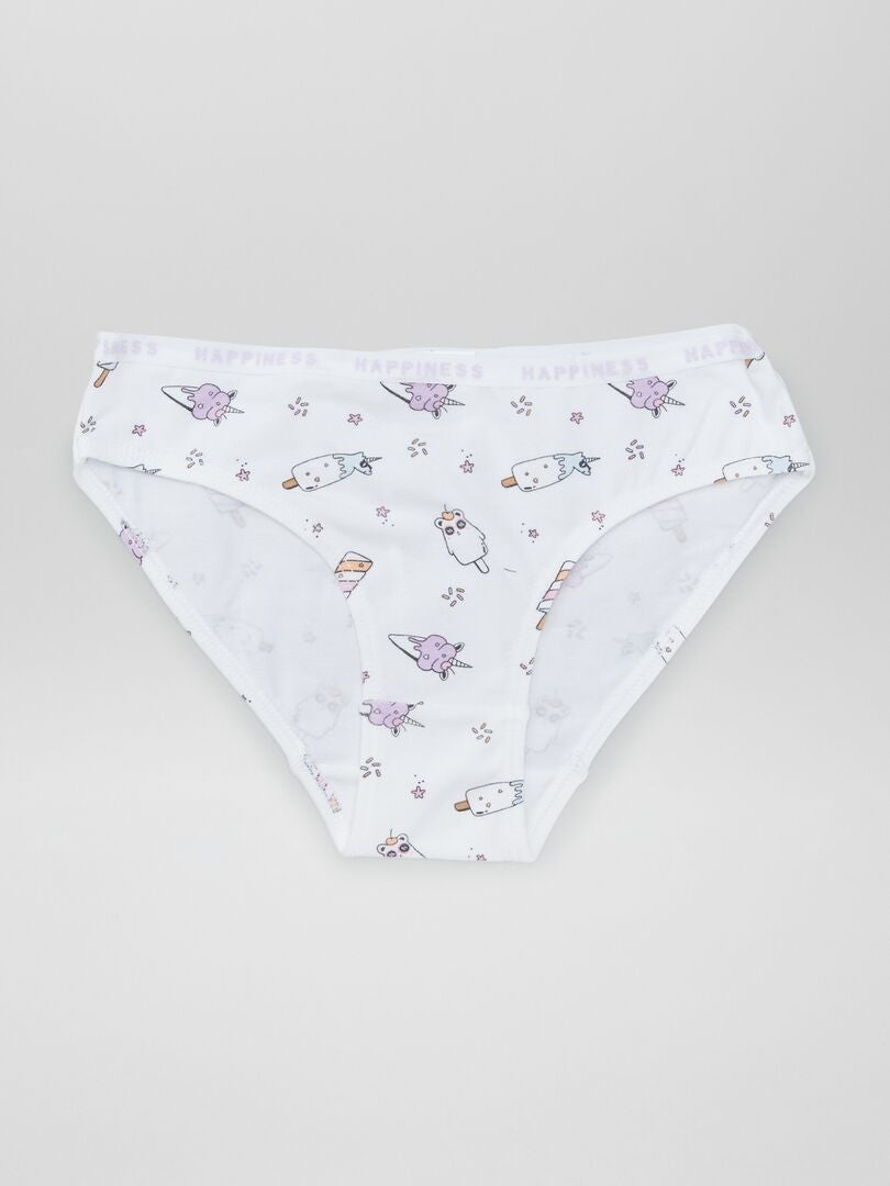 Conjunto de 4 calzoncillos con estampado animal - AZUL