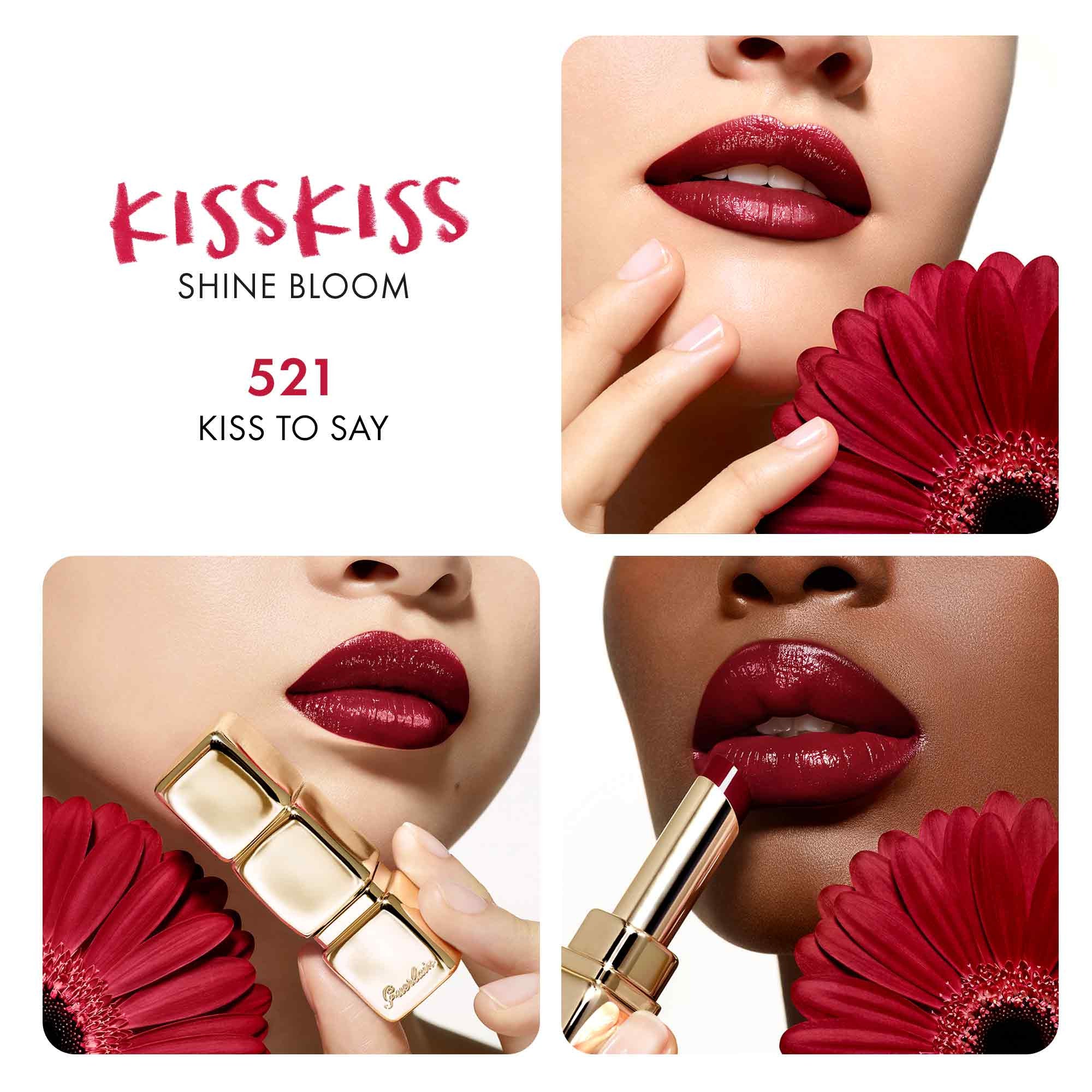 Labbra KissKiss Shine Bloom - Rossetto brillante, Rossetto