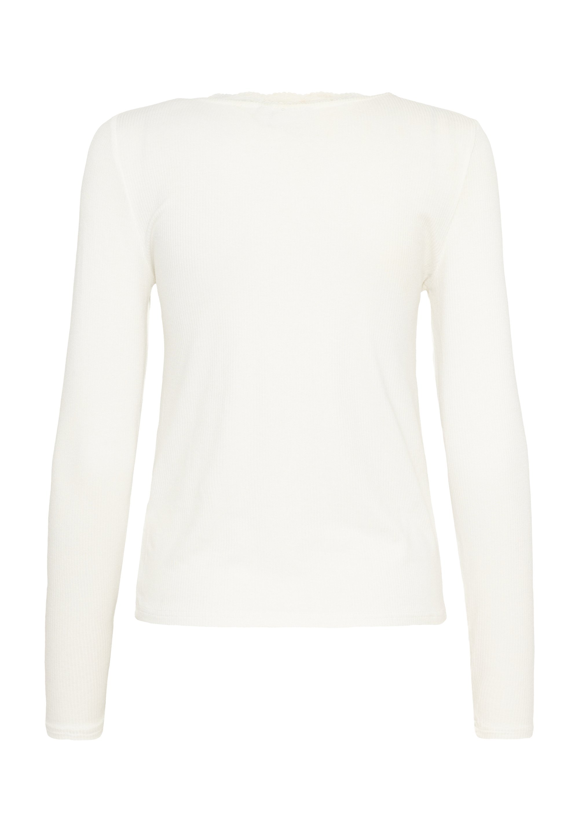 Kaffe KAOMI U-NECK - Top met lange mouwen - krijt