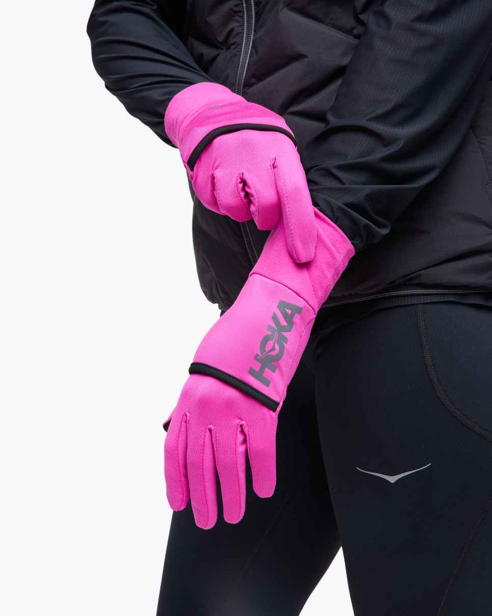 HOKA ColdSnap fleecehansker Fucsia
