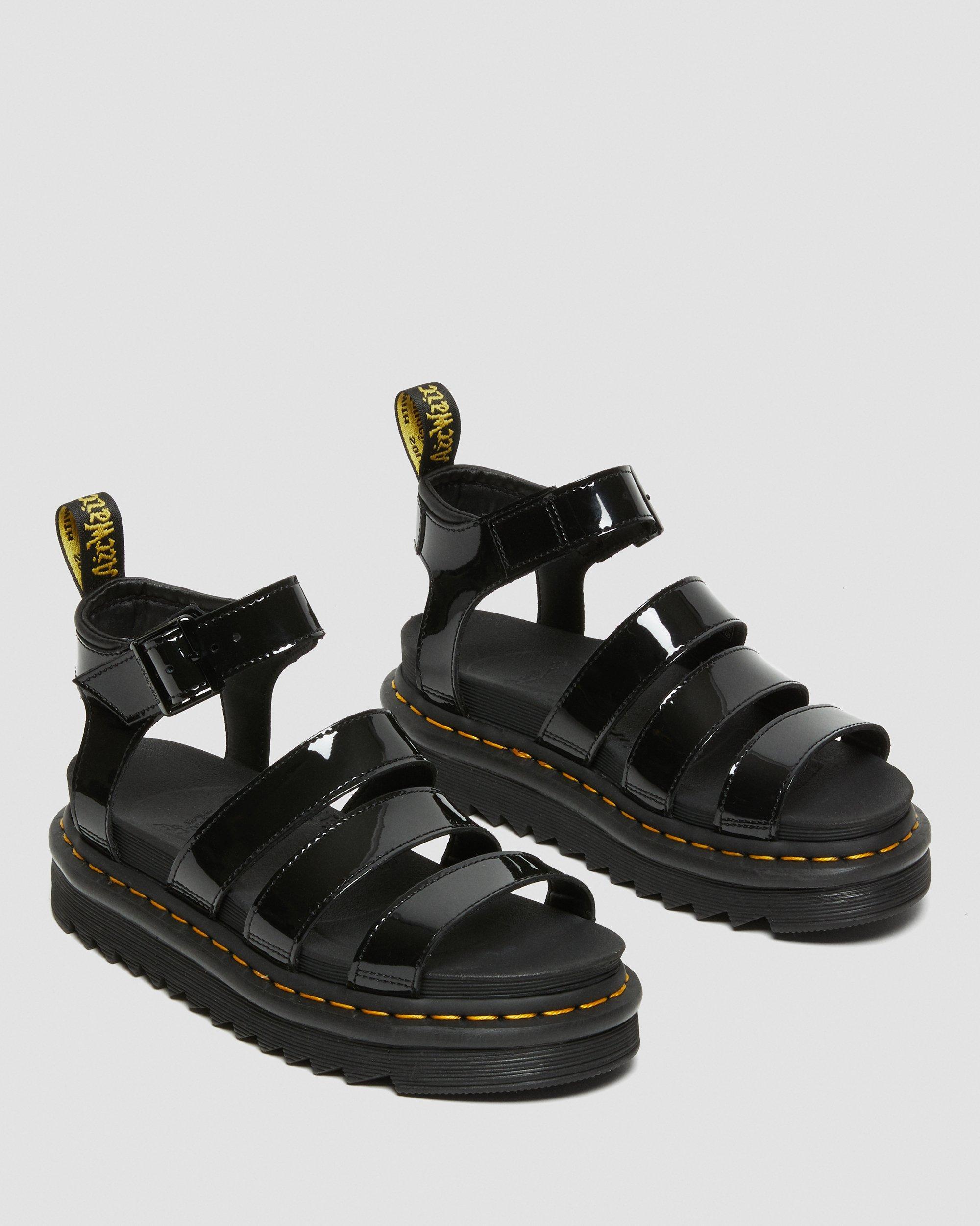 Blaire Lackleder Gladiator Sandalen