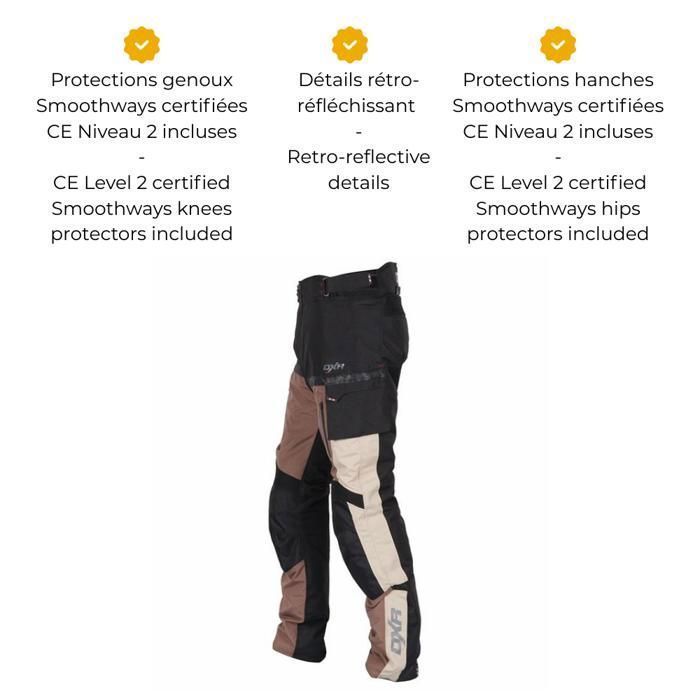 Pantalones de moto para hombre certificados | ROADTRIP PANT MOTOBLOUZ