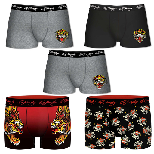  Lot de 5 sous-vêtements Ed Hardy Freegun