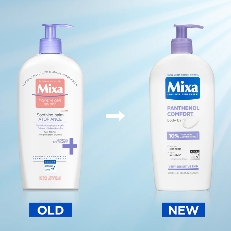Mixa Panthenol Comfort zklidňující tělové mléko pro velmi suchou, citlivou a atopickou pokožku