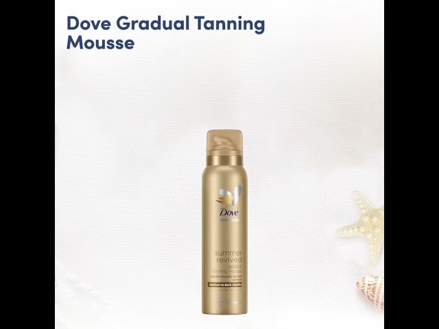 Spumă de corp Dove Derma Gradual Self Tan, mediu spre închis, 150 ml