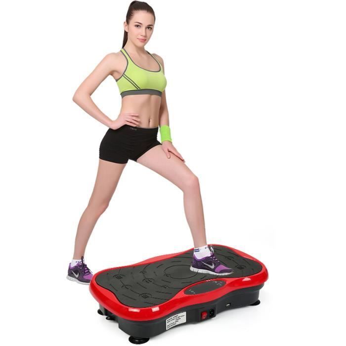 Vibratieplaat - LAIZERE - Fitness vibratieplaat met lcd-scherm en Bluetooth + USB