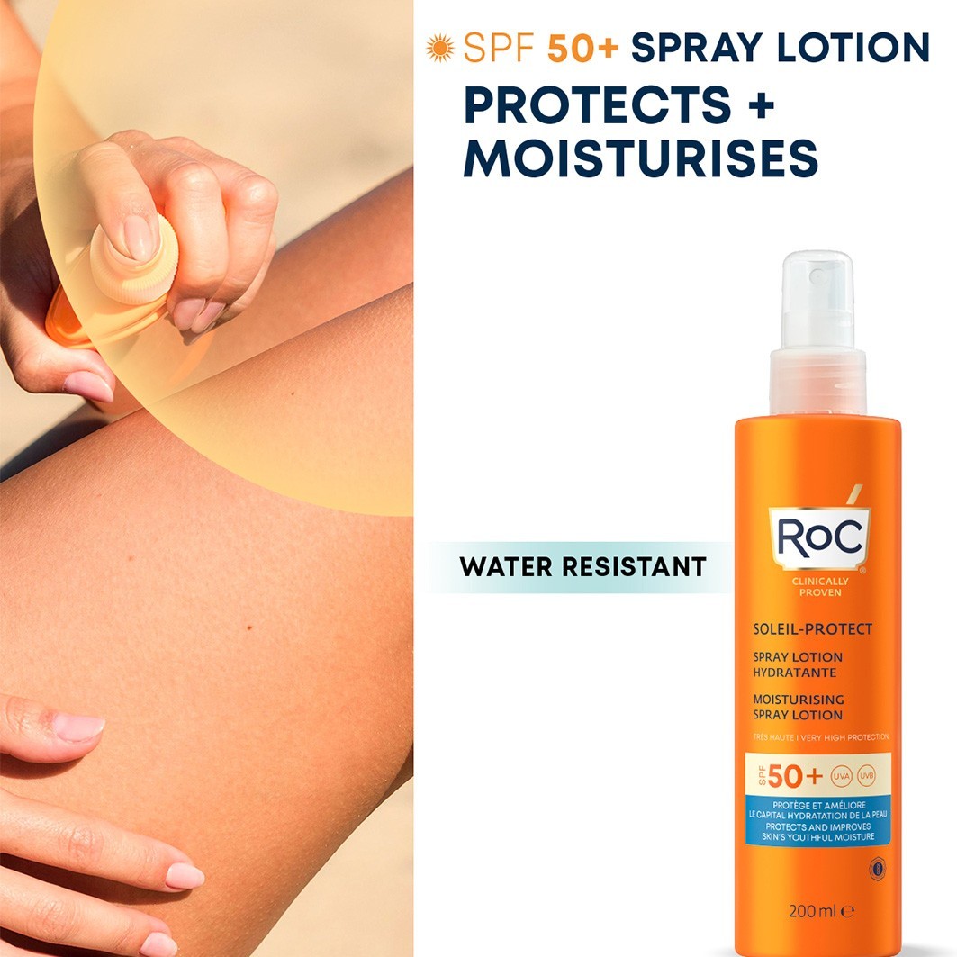 RoC Protection solaire Soleil-Protect Feuchtigkeitsspendende Sonnencreme LSF 50 - 200 ml