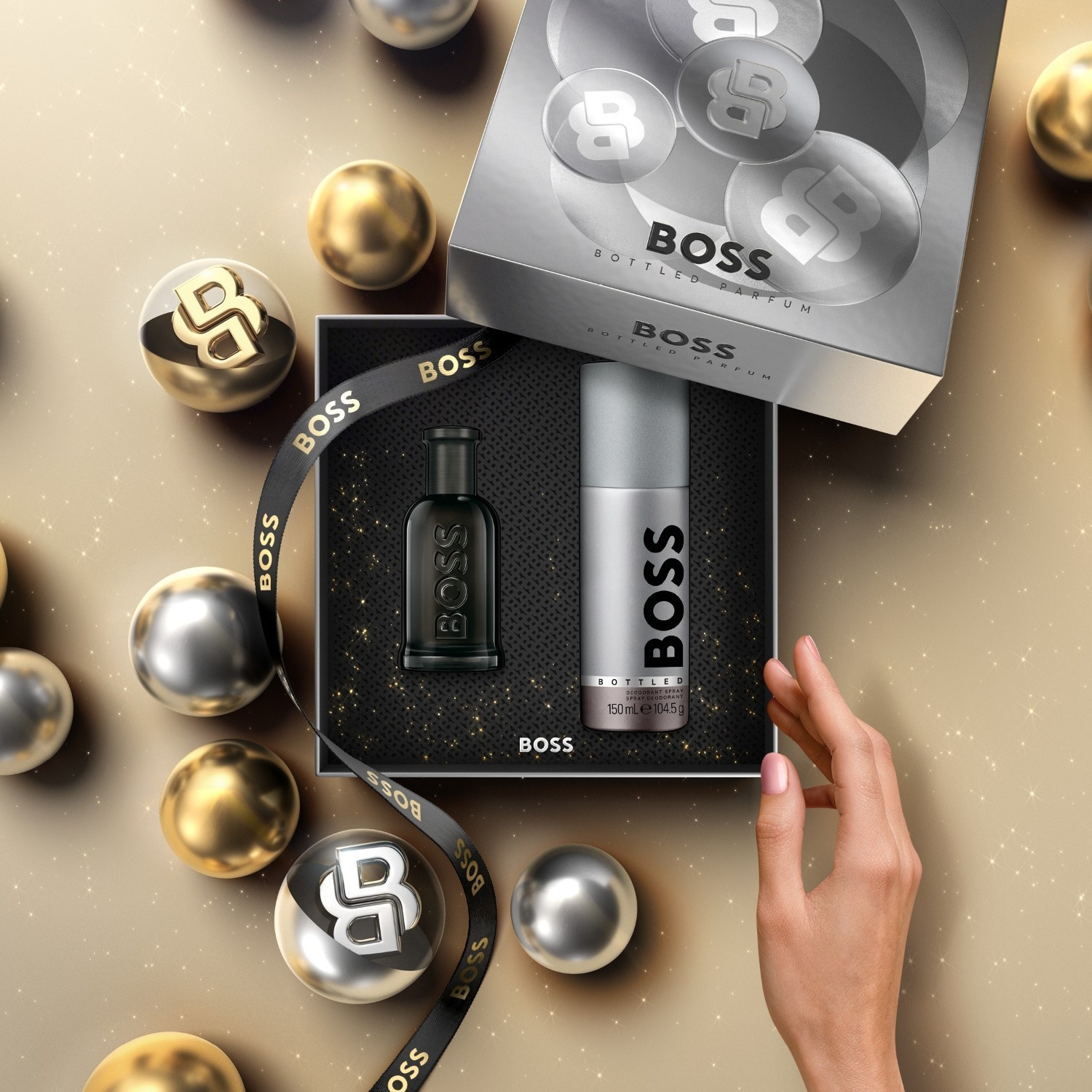 Hugo Boss smaržu komplekts Boss pudelīte, 50 ml komplekts – 1 gab.