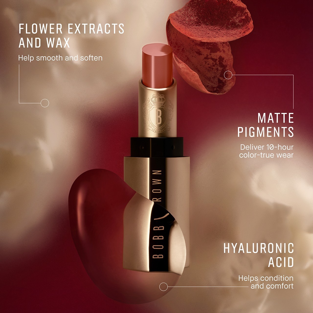 Bobbi Brown lūpu krāsa Luxe matēta lūpu krāsa - 3,5 g