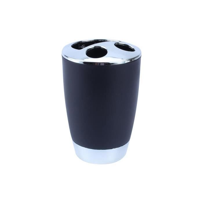 6-piece bathroom accessory set: trash can, soap dish, dispenser, tumbler, toothbrush holder - DBA