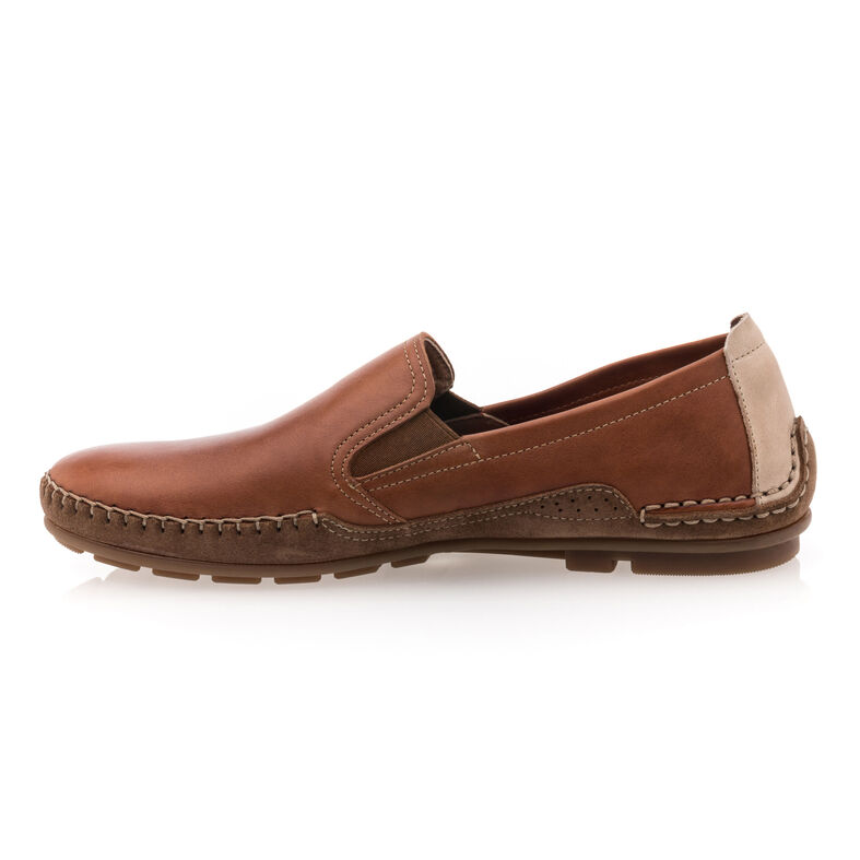 Mocasines/zapatos náuticos marrones para hombre