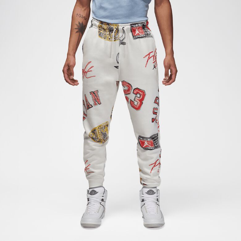 Pantaloni in pile con stampa integrale Essentials