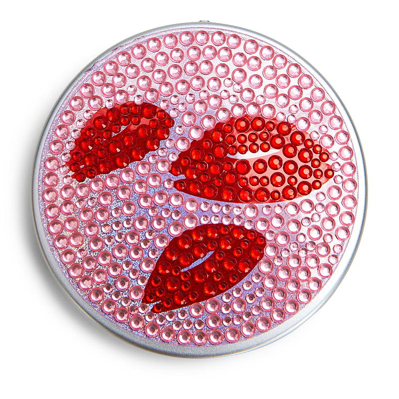 Specchietto tascabile essenziale glitter