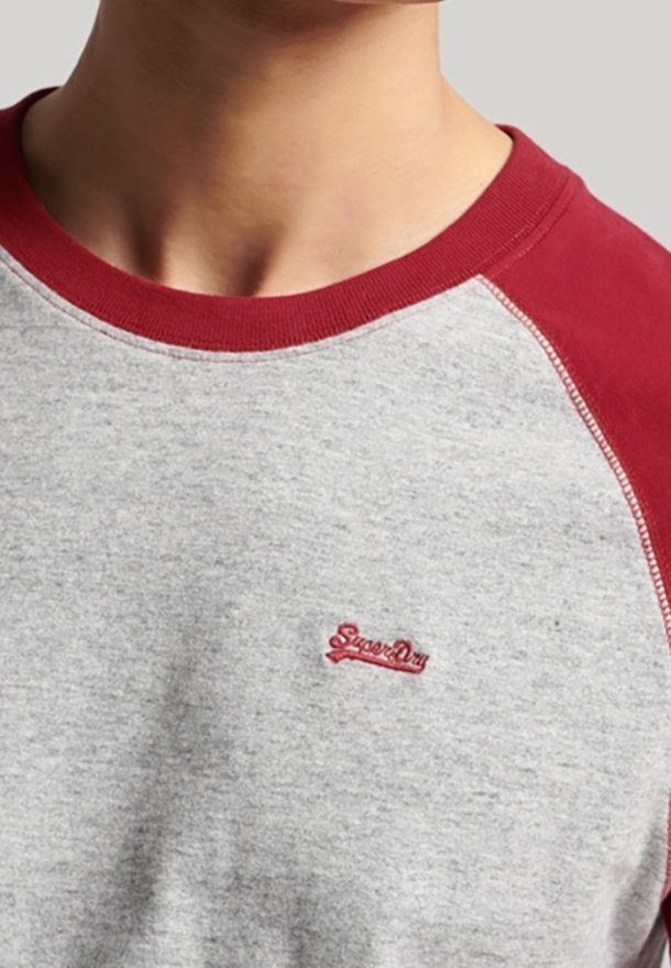 Superdry & Co top met lange mouwen - gemêleerd lichtgrijs