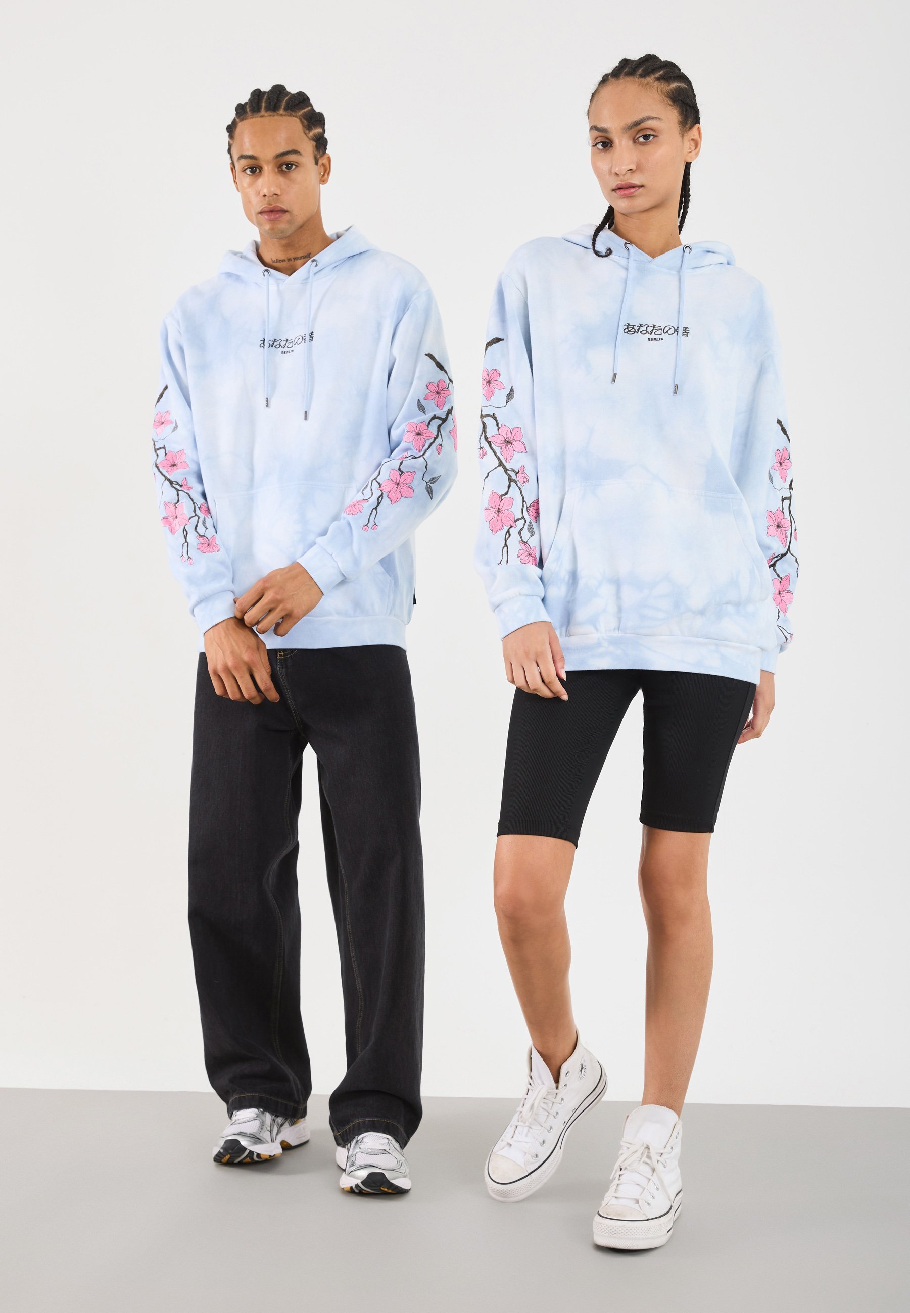 YOURTURN UNISEX - Mikina s kapucňou - modrá