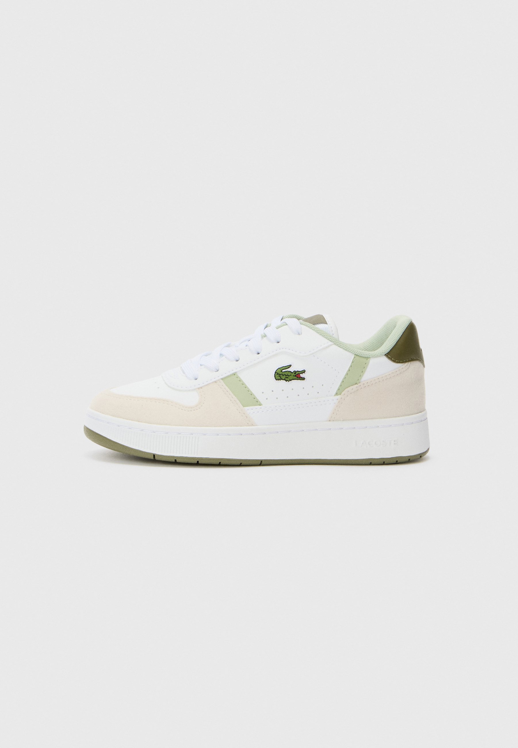 Lacoste Junior T-Clip Set Unisex - Sneaker - Weiß/Khaki