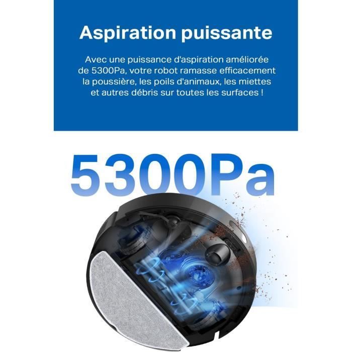 Saugroboter – TAPO – RV30 Max Plus – 5300 Pa Saugkraft – 3-Liter-Ablauf mit automatischer Entleerung – LiDAR- und IMU-Navigation