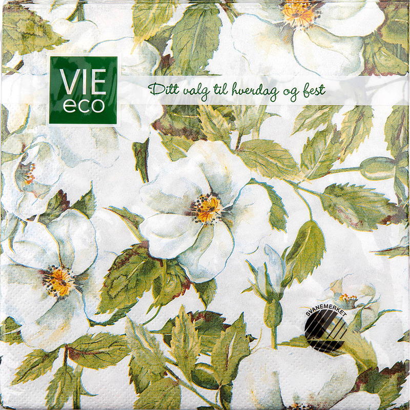 Tovaglioli Vie Eco, confezione da 20 pezzi, 33x33 cm