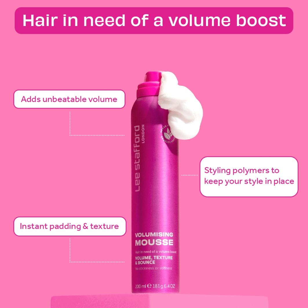 Lee Stafford Double Blow Mousse matu putas - 200 ml