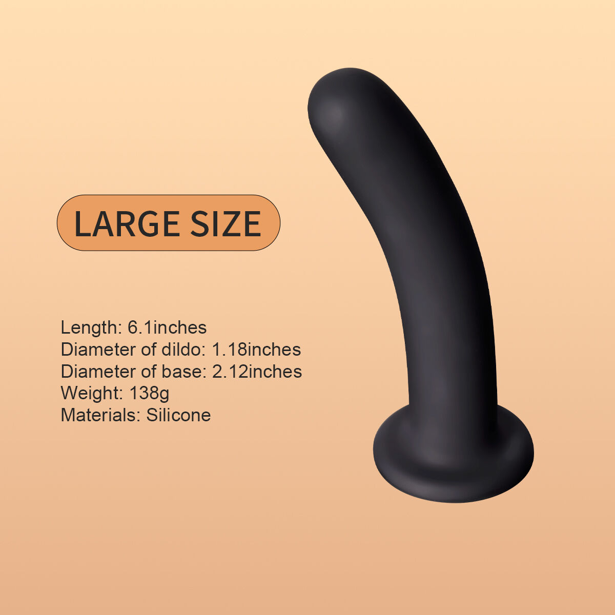 Dildo de silicona UPKO - tamaño grande