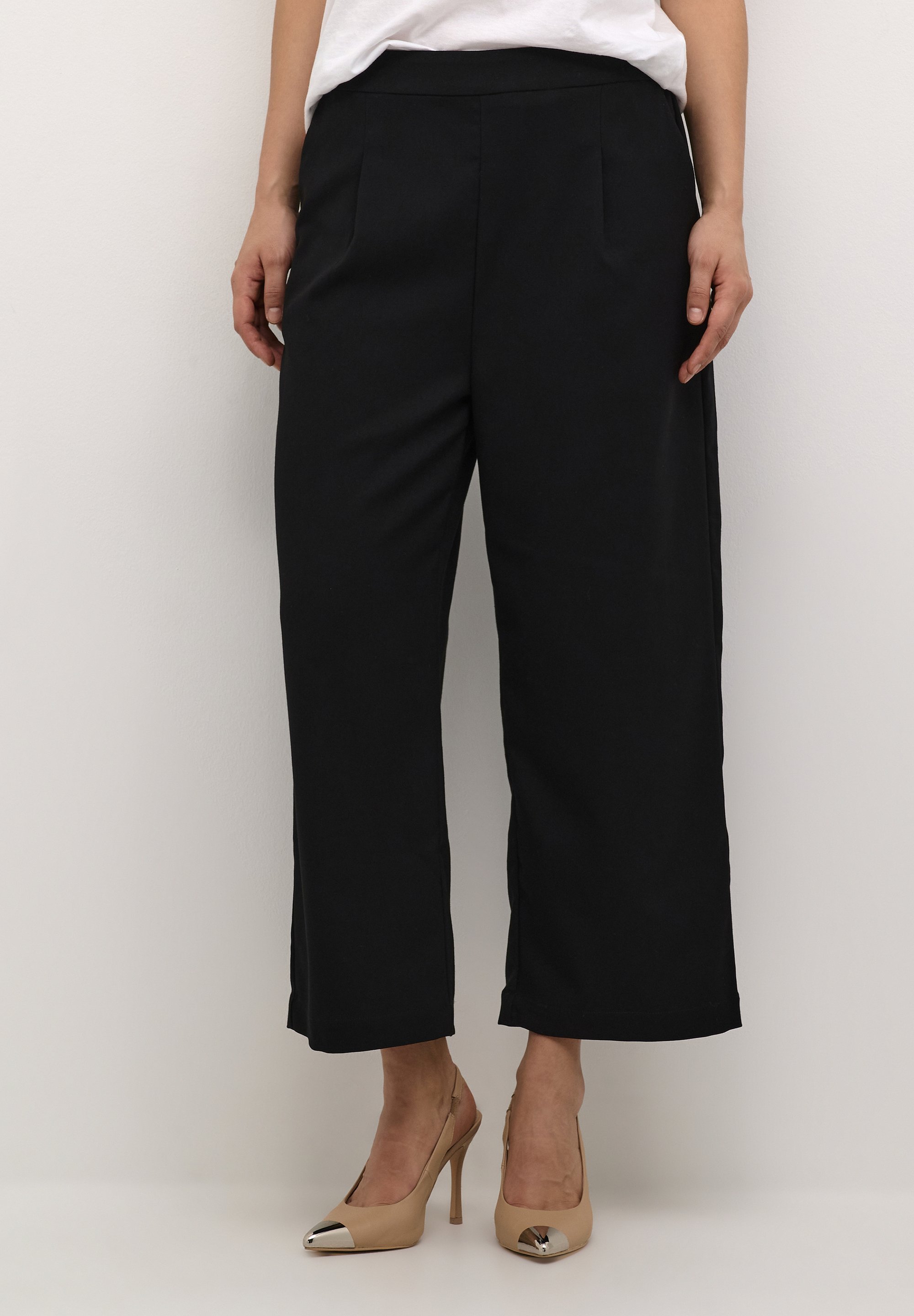 Pantalon Kaffe MERLE CROPPED - noir profond