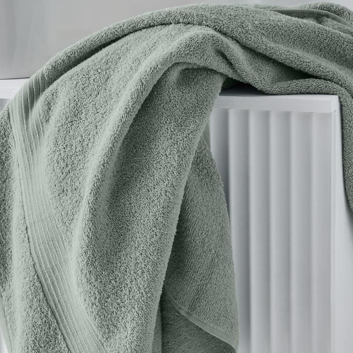 Toalla de baño lisa maxi ESENCIAL - HOY - Verde 90x150 cm