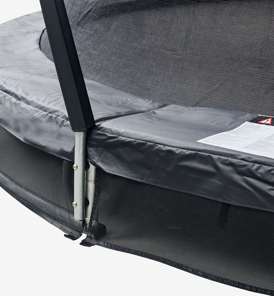 FALK FALK Ø396 vgradni trampolin z mrežo, črne barve