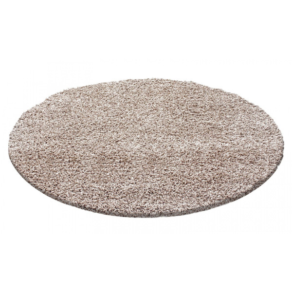 Dywan shaggy Beżowy 80 cm x 80 cm koło