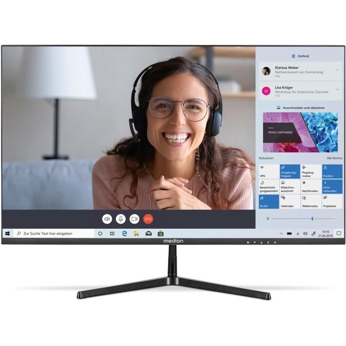 Schermo per PC - MEDION - AKOYA P52218 MD 20150 - 54,6 cm (22'') Full HD - HDR10 - HDMI - Senza cornice