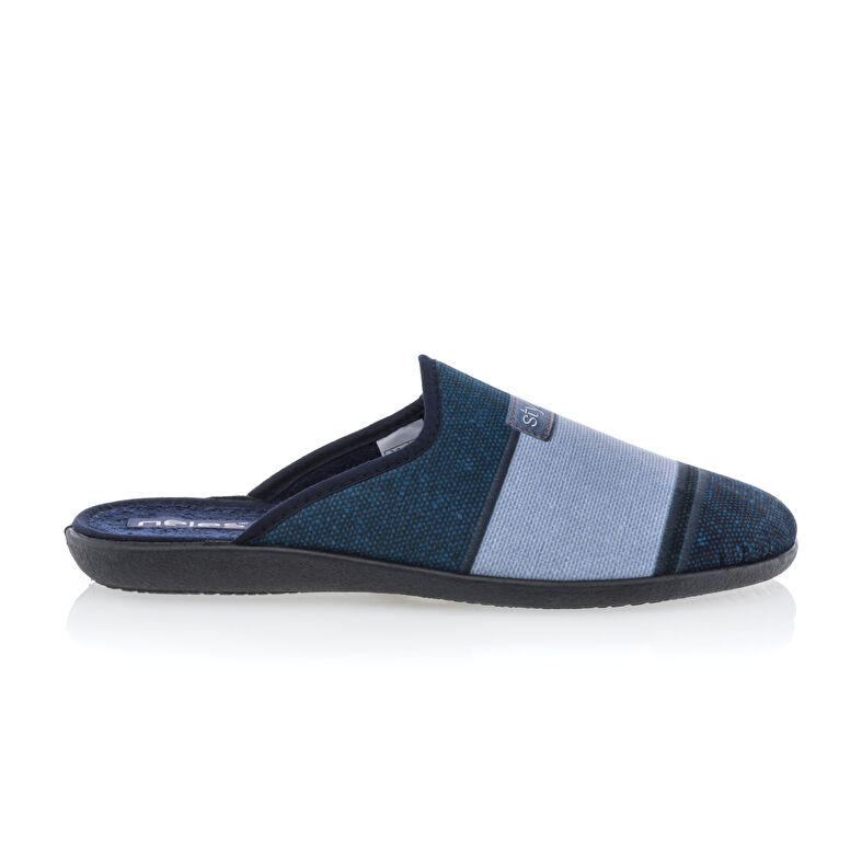 Blaue Herrenpantoffeln