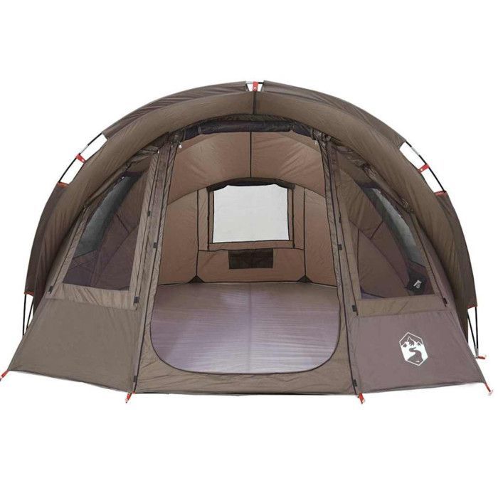 Tienda de pesca vidaXL para 2 personas, marrón, impermeable, 4009399