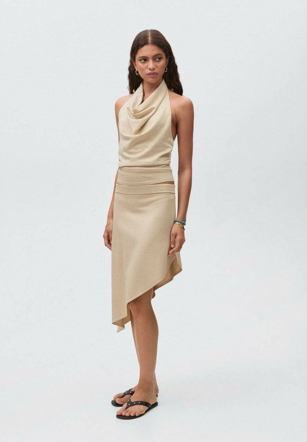 Mango Kids ASYMMETRICAL KID - Jupe trapèze - beige
