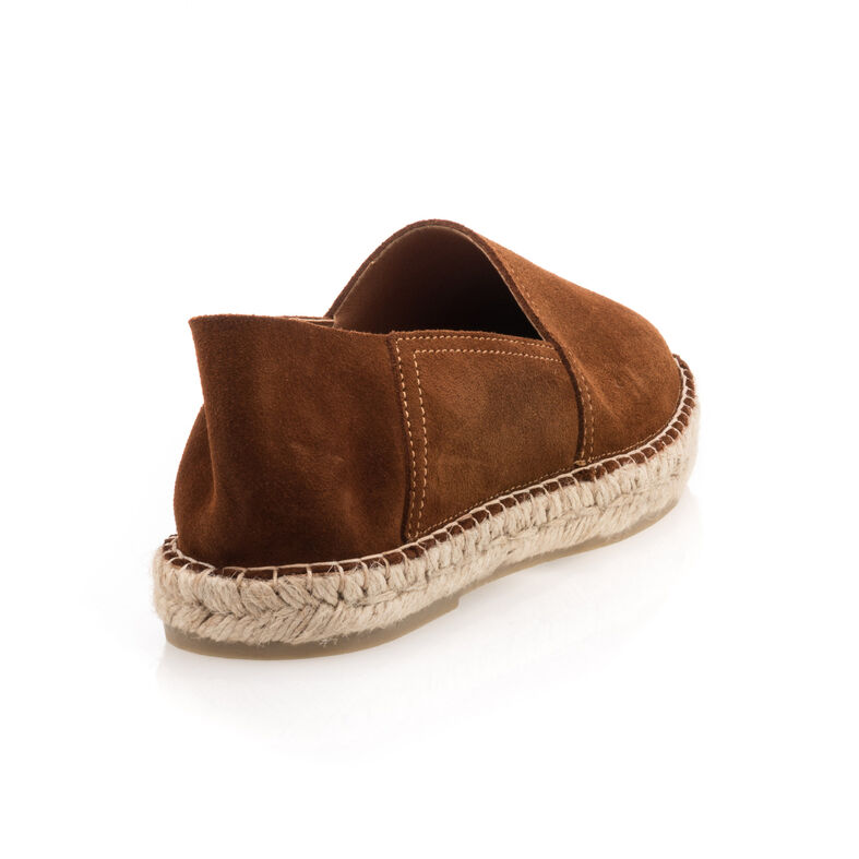 Herrbruna espadriller med repsulor