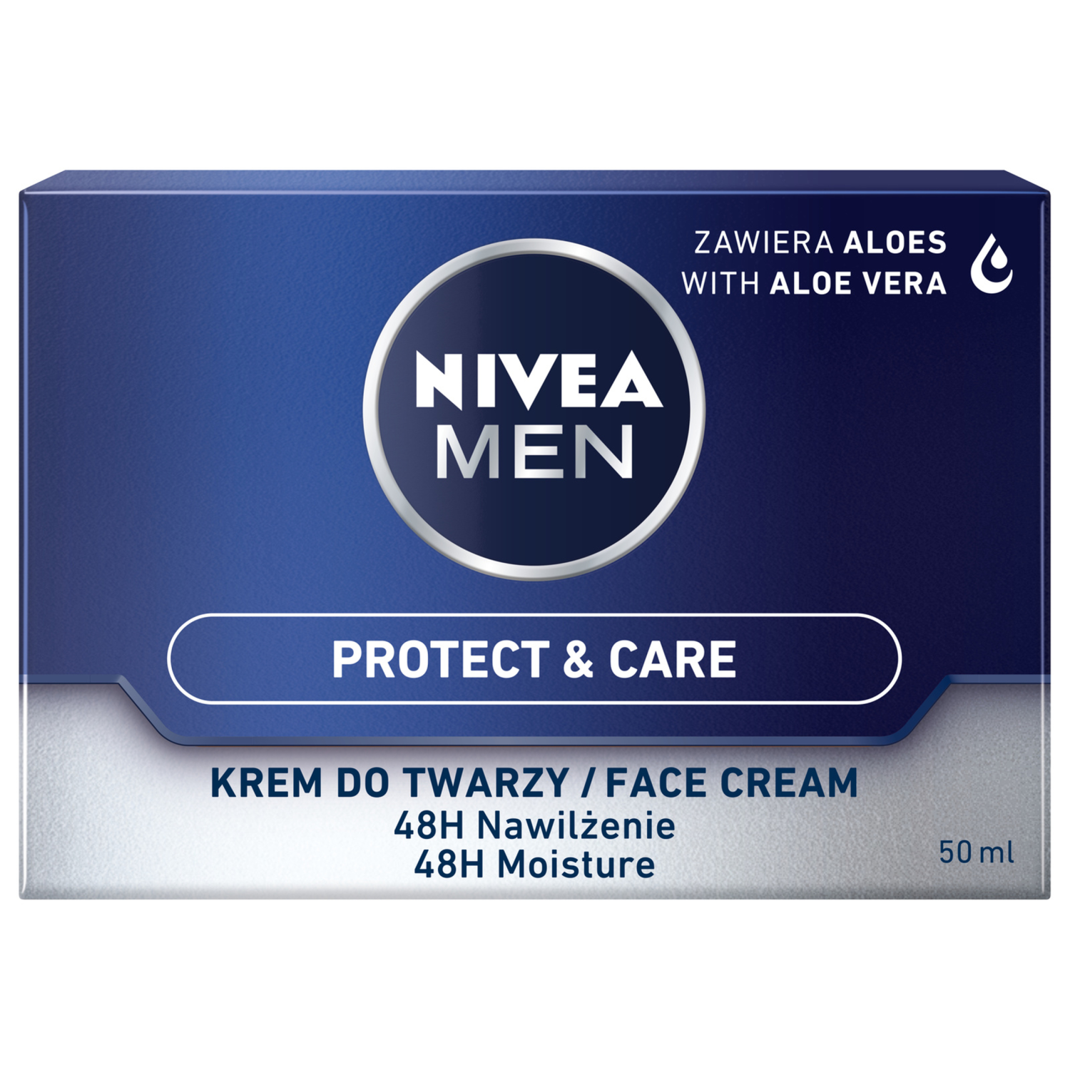 Nivea Men intensīvi mitrinošs sejas krēms ar alveju vīriešiem 50ml Protect Care Men