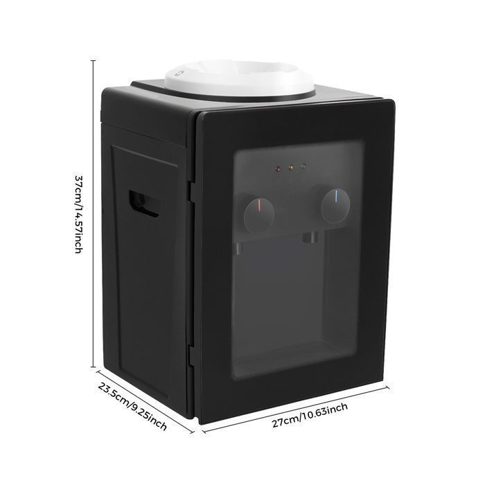 Dispensador de agua fría y caliente - Máquina de agua, negra - Máquina de agua fría y caliente, DISPENSADOR DE AGUA CALIENTE O BEBIDA