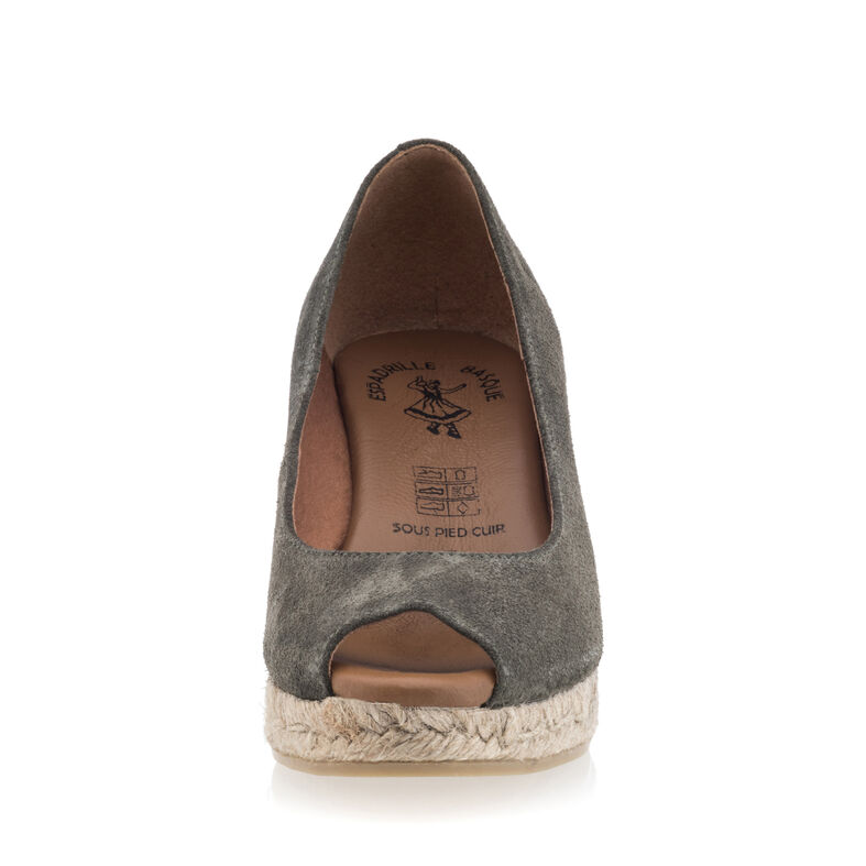 Zielone espadryle damskie z podeszwą ze sznurka