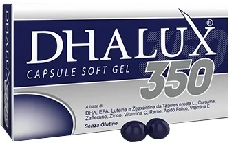 DHALUX Dhalux 350 Nahrungsergänzungsmittel für die Sehkraft 30 Weichkapseln