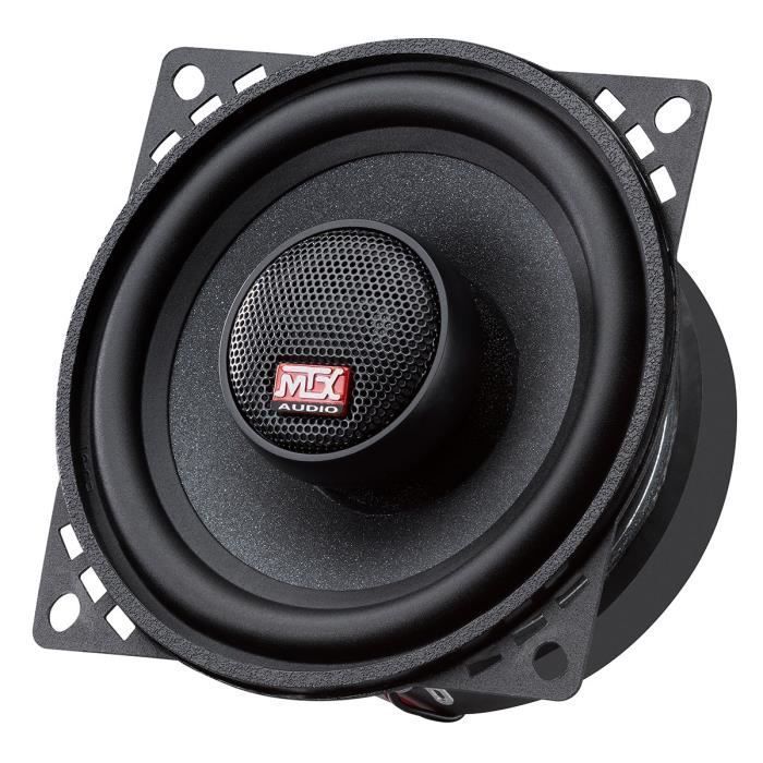 MTX TX440C Altoparlanti coassiali per auto a 2 vie da 10 cm, 60 W RMS, con 4 coni in pasta di cellulosa