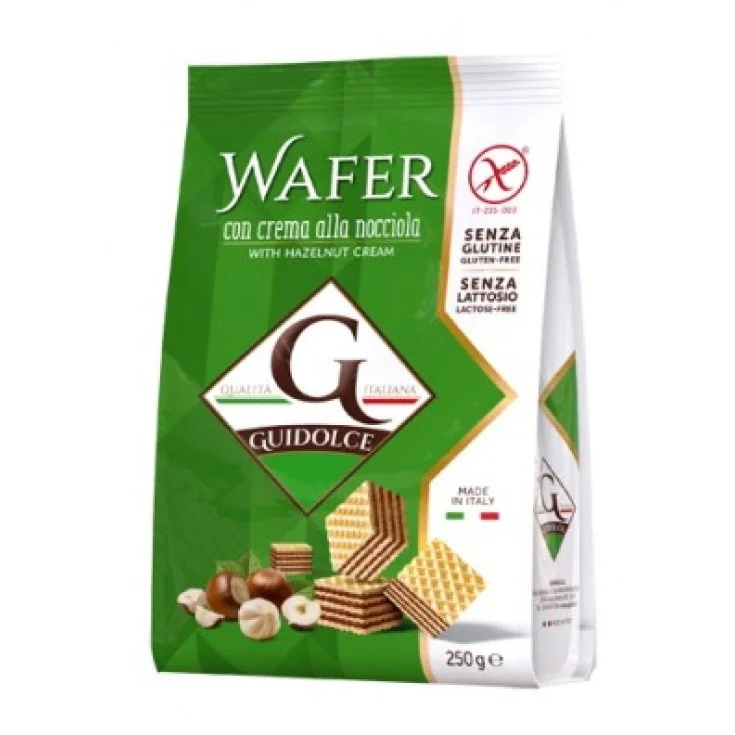 GUIDOLCE Wafel met hazelnootcrème 250 g