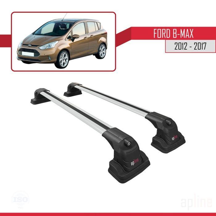 Barras de techo - ACE-3 - Compatible con Ford B-Max 2012-2017 - Aluminio - 2 barras - Carga útil < 300 kg