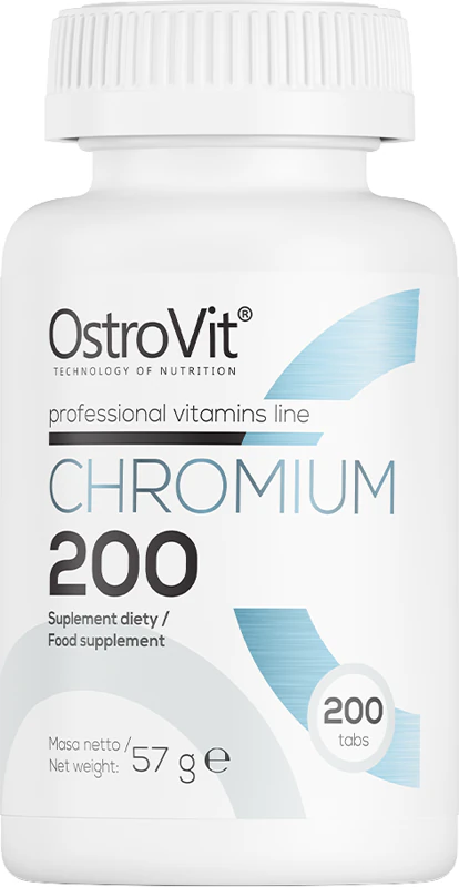 OstroVit Chrom 200 mg Nahrungsergänzungsmittel-Tabletten zur Unterstützung des Stoffwechsels