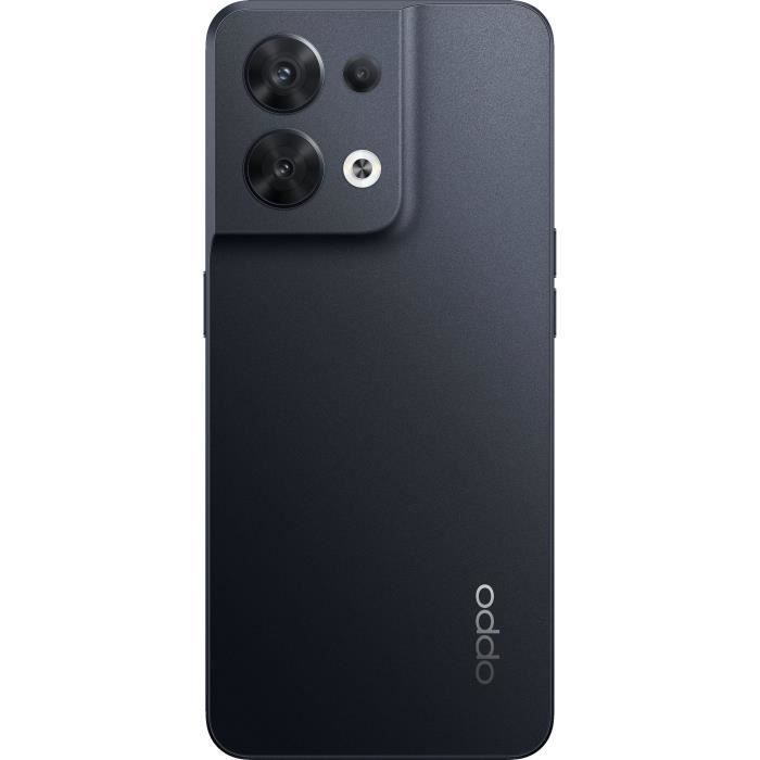 Smartphone - OPPO - Reno8 - 256 GB - 5G - Negro brillante - Cámara trasera dual