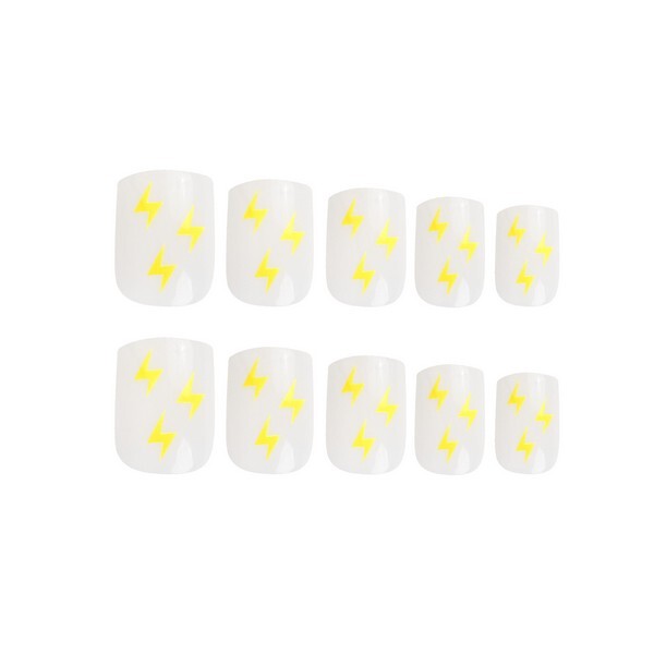Pregos quadrados em formato de raio da Nail HQ