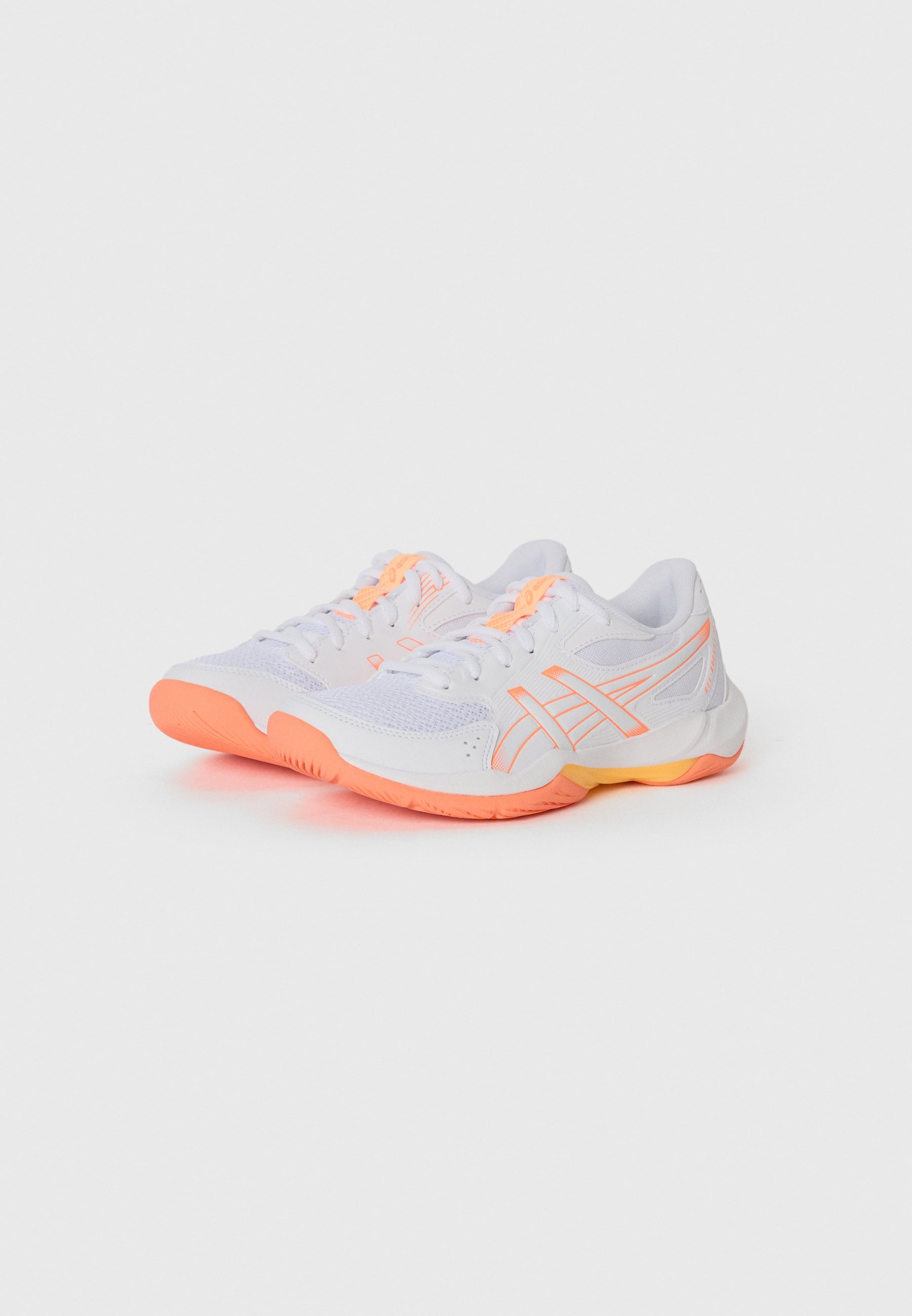 ASICS GEL ROCKET 12 - Volleybalschoenen - wit/fel koraal