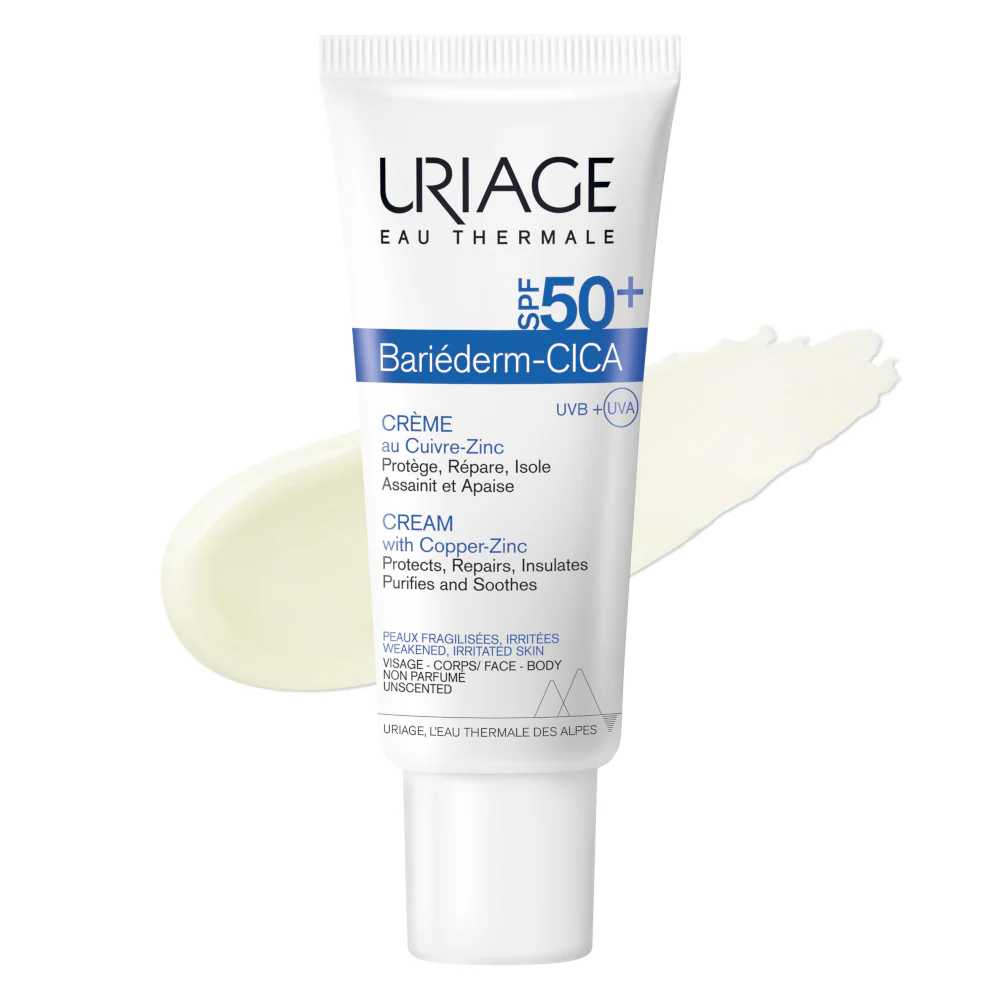 BARIÉDERM-CICA Crema SPF50+ - Crema viso giorno lenitiva, Trattamenti Protettivi