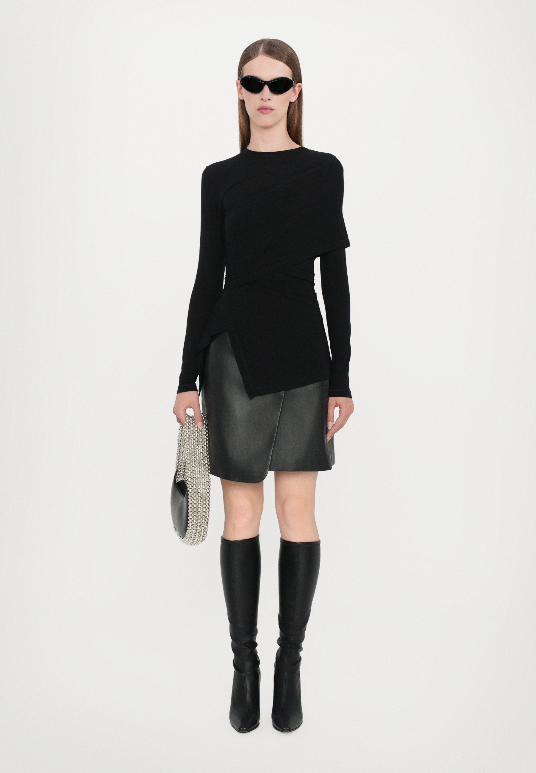 Helmut Lang PROTECTION - Top s dlouhým rukávem - černá