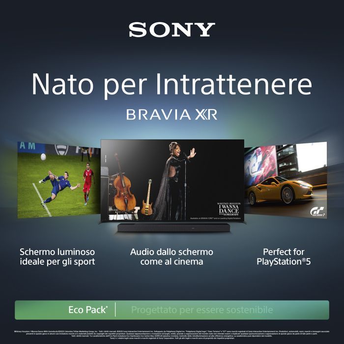 Televisore LED 4K da 215 cm Sony XR-85X95 - Dolby Atmos - Google TV - HDMI 2.1