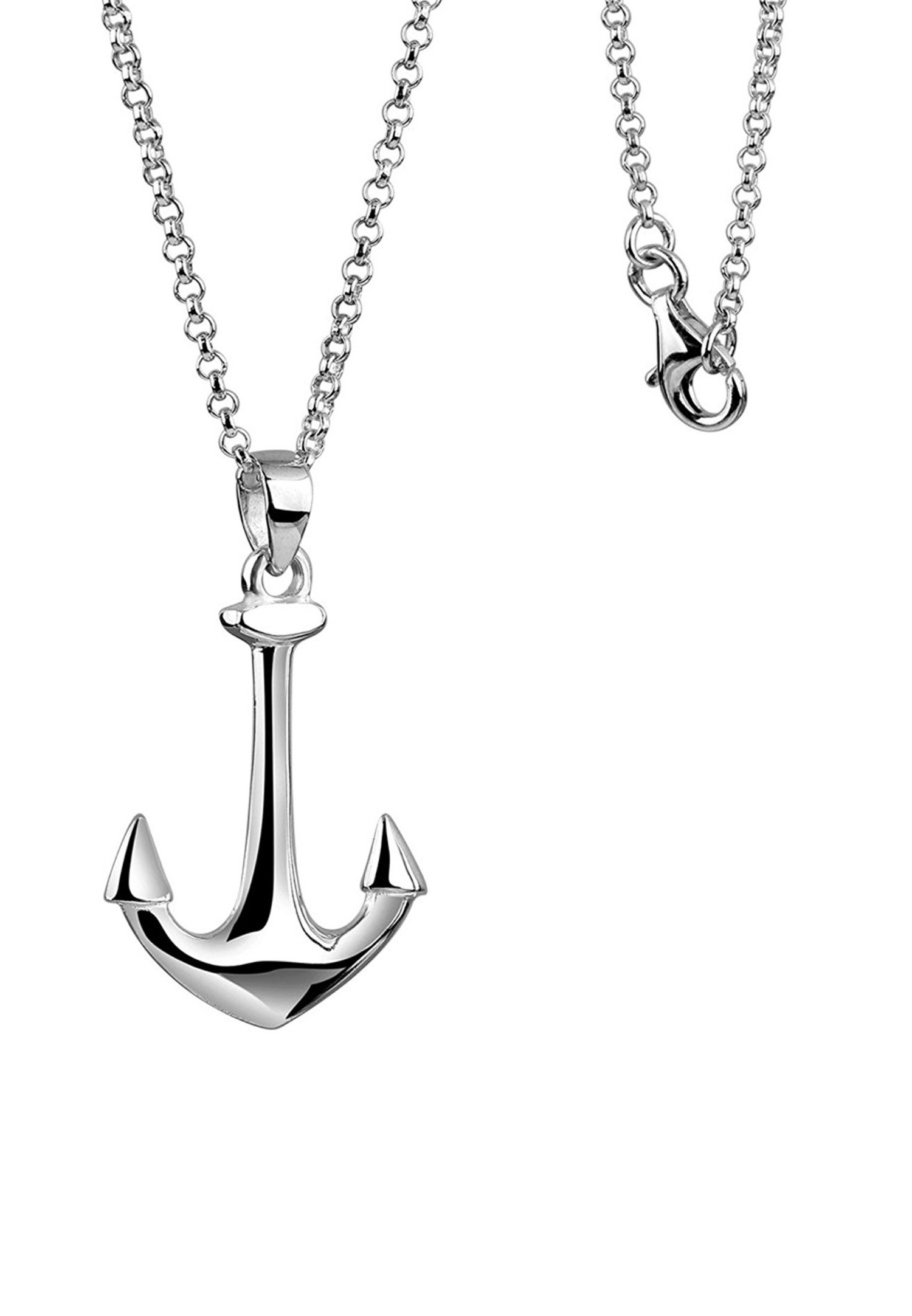 Nenalina Femmes pendentif ancre en argent sterling 925