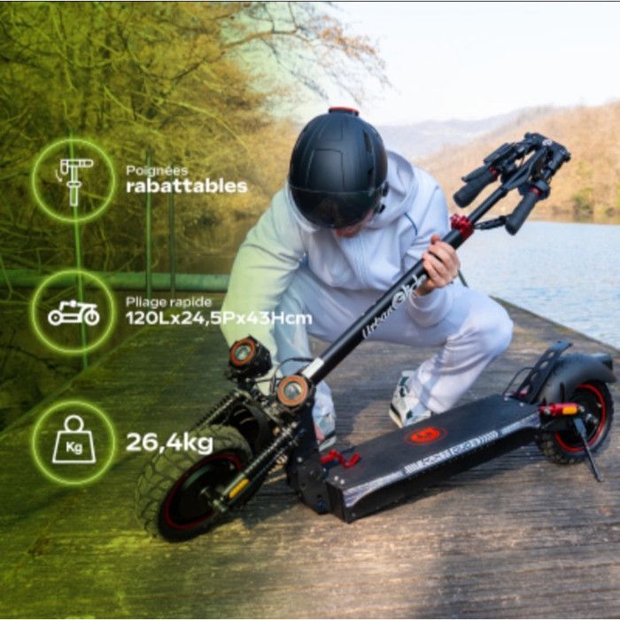 UrbanGlide eCross DUO Electric Scooter – 60 km Range, Dual High-Power Motors